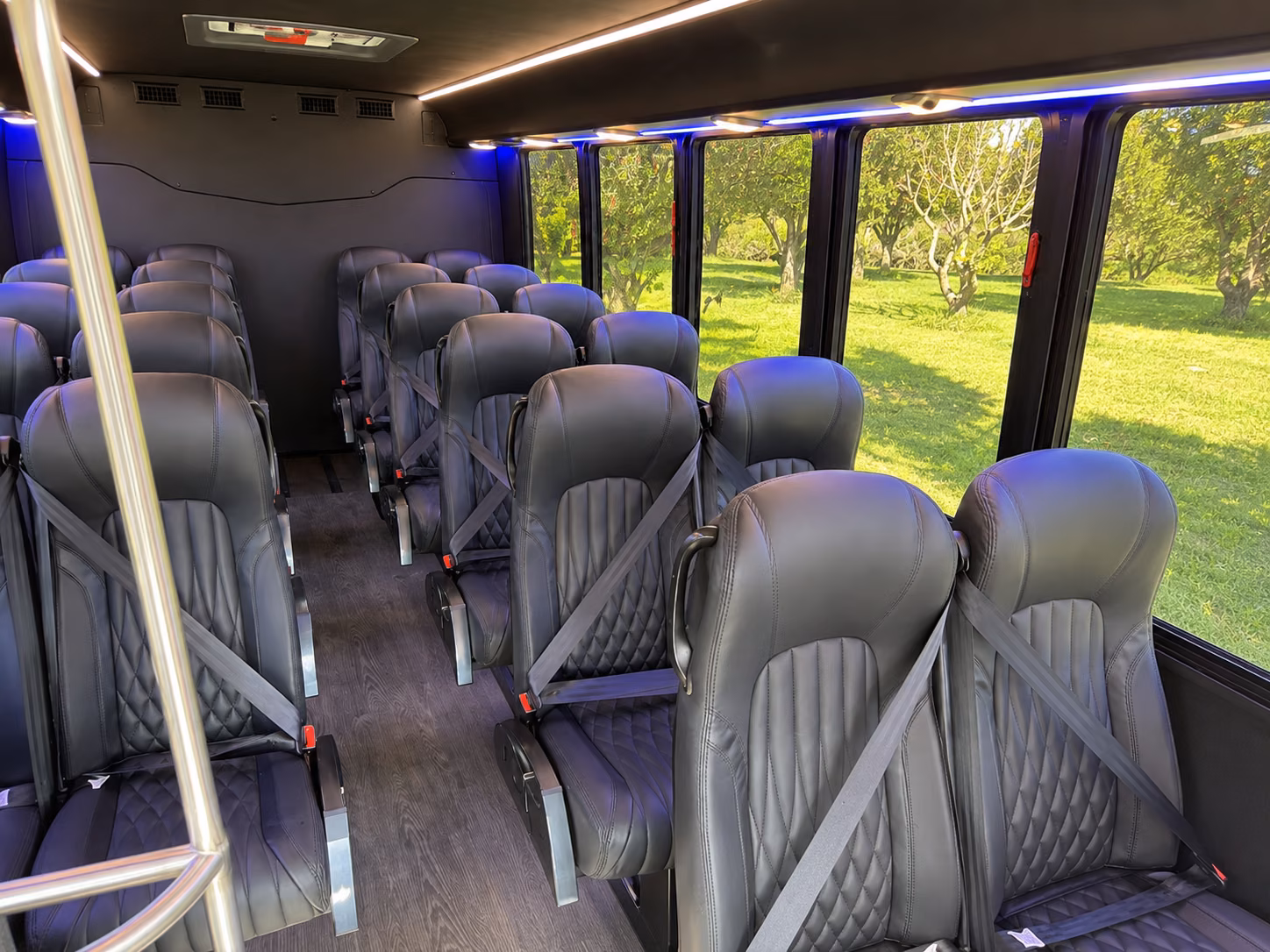 bossier city 15 passenger minibus inside