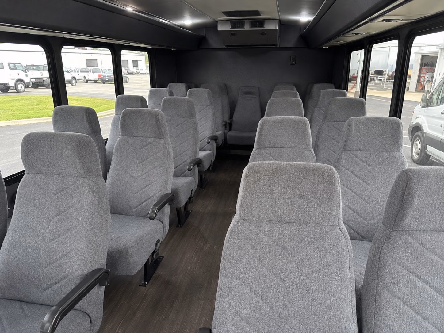 bossier city 18 passenger minibus interior
