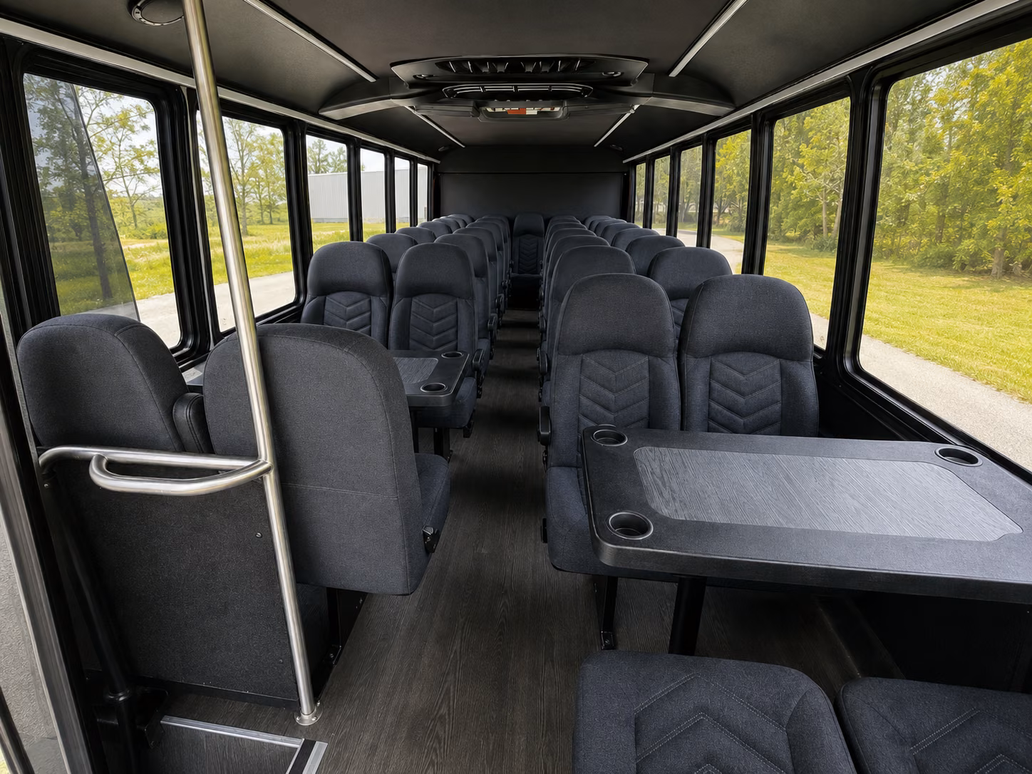 bossier city 20 passenger minibus inside