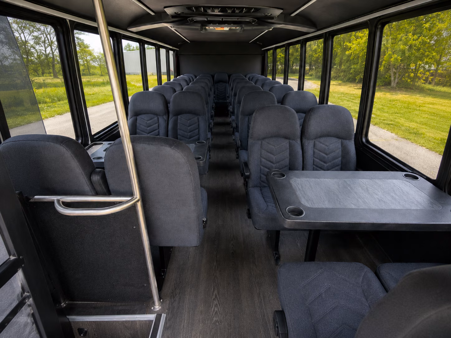 bossier city 20 passenger minibus interior