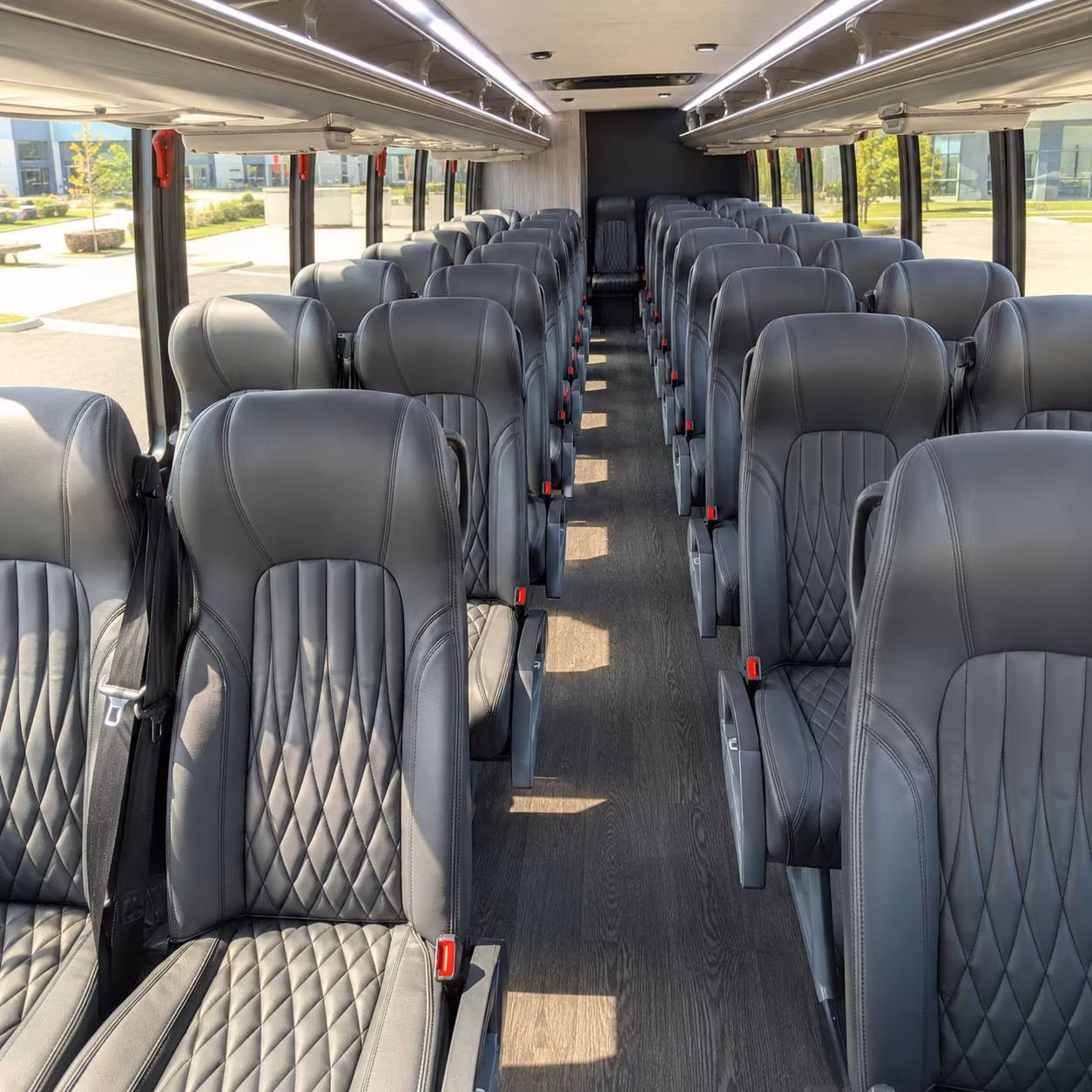 bossier city 30 passenger minibus inside