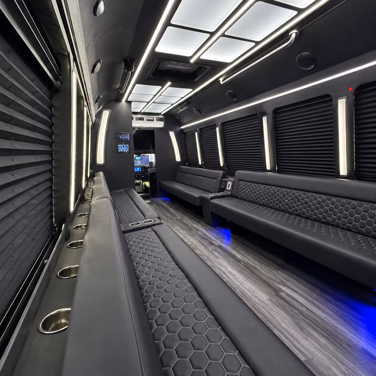 bossier city party bus interior