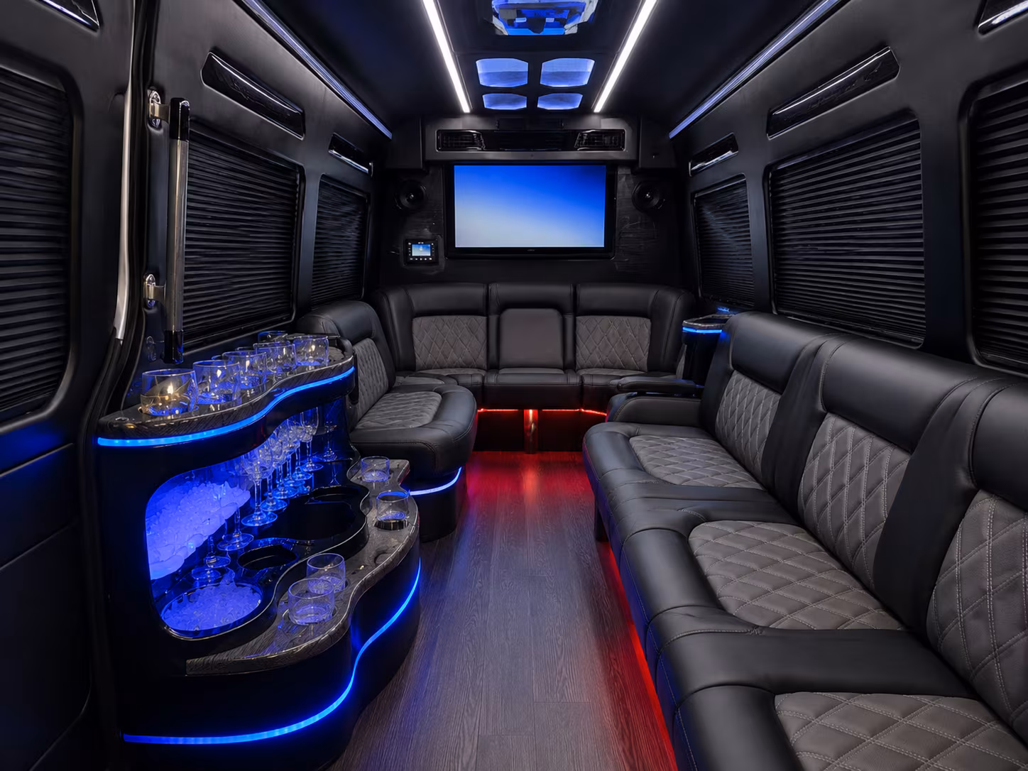 bossier city sprinter limousine interior